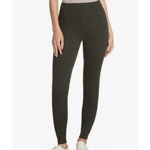 Max & Mia Dark Green Cotton Modal Blend 7/8 French Terry Leggings Pants Small